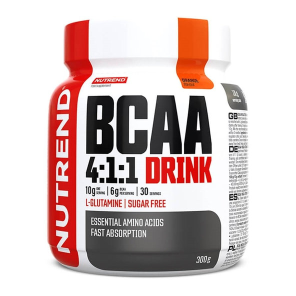 BCAA 4:1:1 Drink - Nutrend, pomaranč, 300g