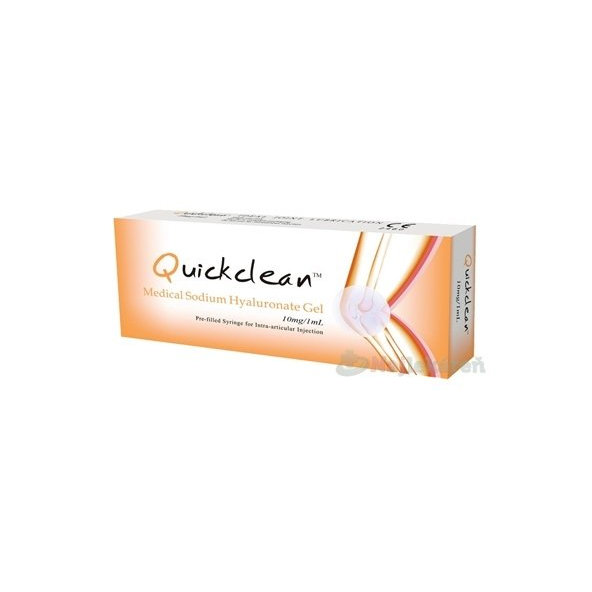 Quickclean 10 mg/1 ml Gél s hyaluronátom sodným na osteoartrózy kĺbov 1 ml