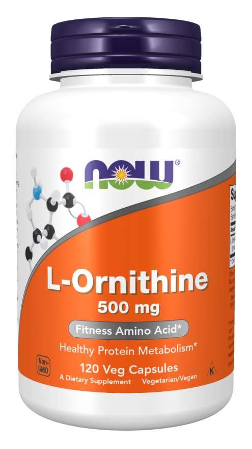 E-shop L-Ornitín 500 mg - NOW Foods, 120cps
