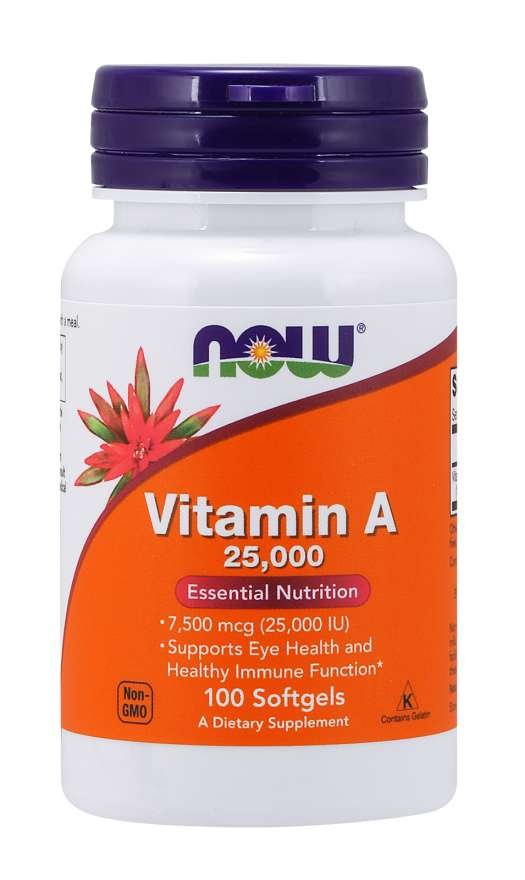 E-shop Vitamín A 25000 IU - NOW Foods, 100cps