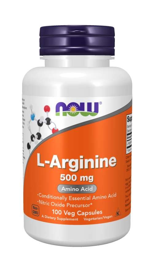 E-shop L-Arginín 500 mg - NOW Foods, 100cps