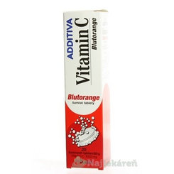 ADDITIVA VITAMÍN C Blutorange 20 šumivých tabliet