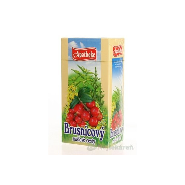 APOTHEKE BRUSNICOVÝ ČAJ NA MOČOVÉ CESTY 20x1,5 g