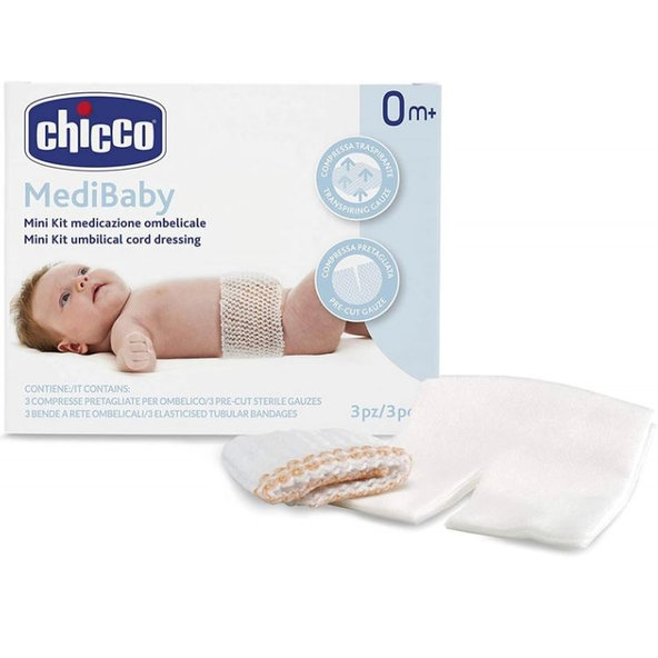 CHICCO Set na ošetrenie pupočníka Medibaby 3-3ks