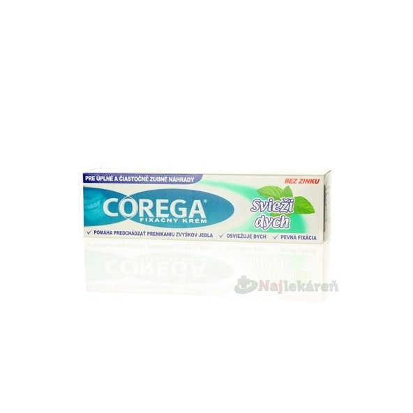 COREGA Svieži EXTRA SILNÝ fixačný krém 40 g