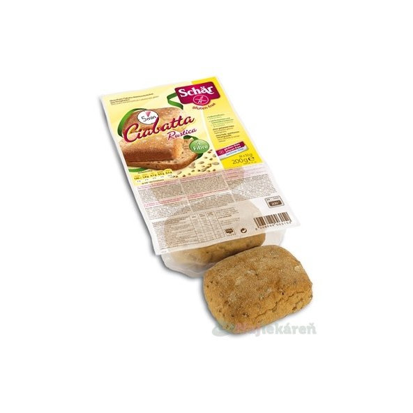 Schär CIABATTA RUSTICA, bezgluténové, celozrnné žemle, 200g