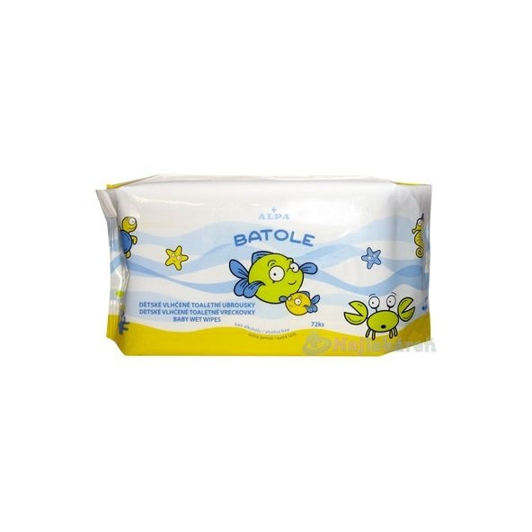BATOLE detské vlhčené vreckovky 72ks