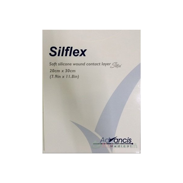 Silflex krytie na rany nepriľnavé 20x30 cm, 10 ks