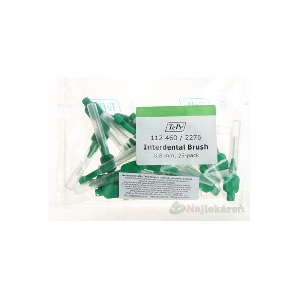 TePe medzizubné kefky 0,8 mm ambulantné balenie 25 kusov