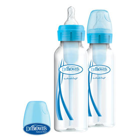 DR.BROWN'S Fľaša antikolik Options+ úzka 2x250 ml plast modrá