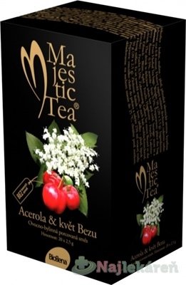 E-shop Biogena Majestic Tea Acerola & kvet Bazy, 20x2,5g