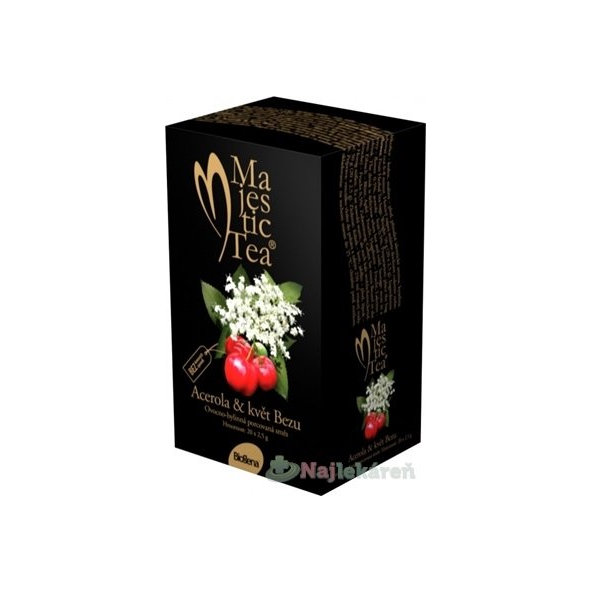 Biogena Majestic Tea Acerola & kvet Bazy, 20x2,5g