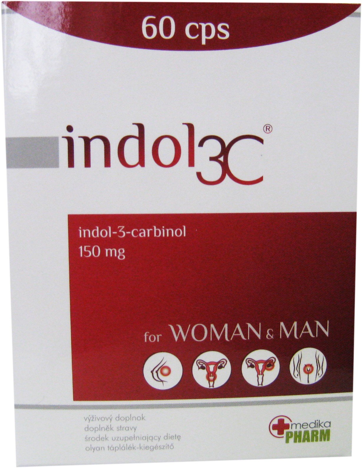 E-shop Indol 3C for Woman and Man 150mg 60 cps
