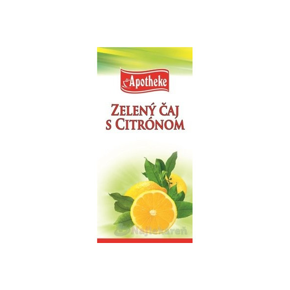 APOTHEKE PREMIER SELECTION ZELENÝ ČAJ S CITRÓNOM 20x2 g