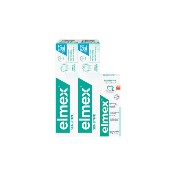 Elmex Sensitive duopack 2x100ml + ÚV 100ml