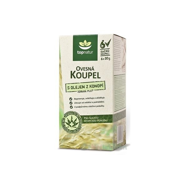 topnatur OVSENÝ KÚPEĽ S KONOPNÝM OLEJOM 6x30g