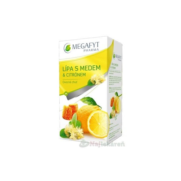 MEGAFYT Lipa s medom & citrónom, 20x2 g