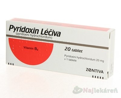 E-shop Pyridoxin Léčiva tbl 20 mg (blis. PVC/Al) 20 ks