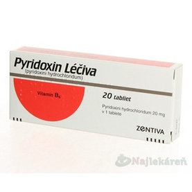 Pyridoxin Léčiva tbl 20 mg (blis. PVC/Al) 20 ks