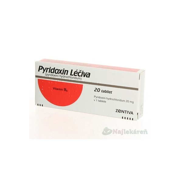 Pyridoxin Léčiva tbl 20 mg (blis. PVC/Al) 20 ks