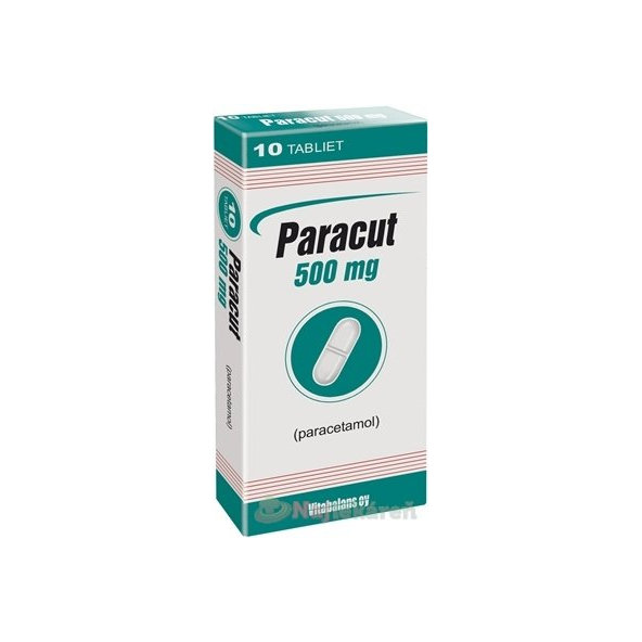 Paracut 500 mg proti bolesti a horúčke 10 tbl