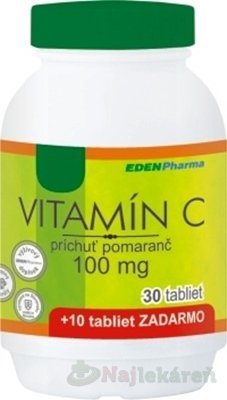 E-shop EDENPharma VITAMÍN C 100 mg príchuť pomaranč