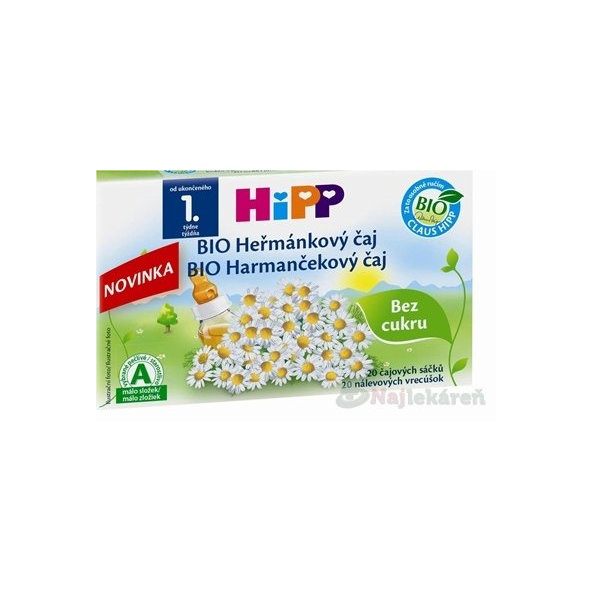 HiPP BIO Harmančekový čaj, 20x1,5 g