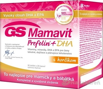 E-shop GS Mamavit Prefolin + DHA výživový doplnok 60ks