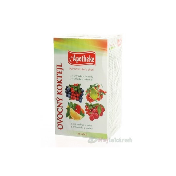 APOTHEKE PREMIER SELECTION ČAJ OVOCNÝ KOKTEJL, 20x2 g