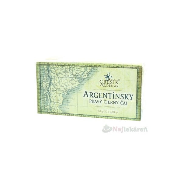 GREŠÍK ARGENTÍNSKY ČIERNY ČAJ, 20x2,5 g