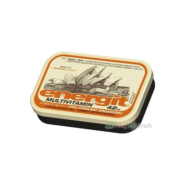 Energit MULTIVITAMIN, príchuť pomaranč 42ks