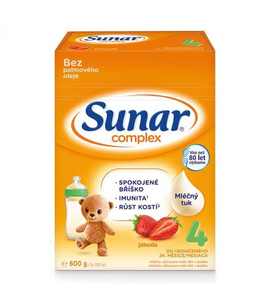 E-shop SUNAR Complex 4 jahoda batoľacie mlieko (+ mnostvo X600 g)