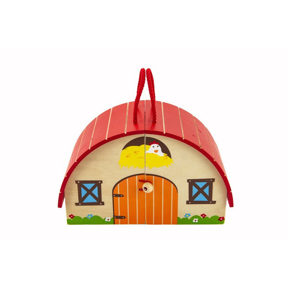 TEDDIES Domček drevená farma s doplnkami 15 ks