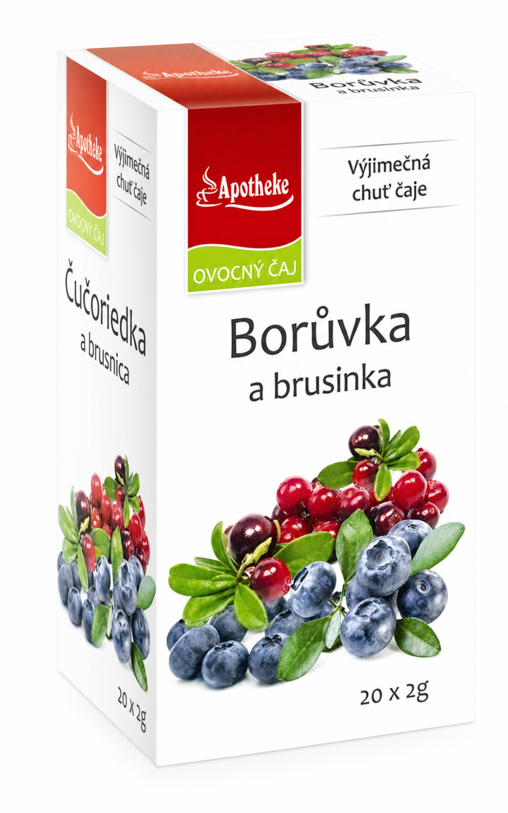 APOTHEKE PREMIER SELECTION ČAJ ČUČORIEDKA+BRUSNICA, 20x2g