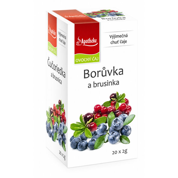 APOTHEKE PREMIER SELECTION ČAJ ČUČORIEDKA+BRUSNICA, 20x2g