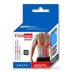 FIXAtape tejpovacia páska SPORT kinesiologická, elastická, modrá  5cmx5m 1ks