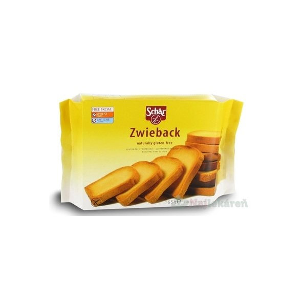 Schär ZWIEBACK, bezlepkové sucháre, 165g