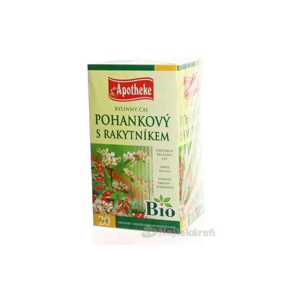 APOTHEKE BIO SELECTION BYL. ČAJ POHÁNKOVÝ S RAKYT., 20x1,5g
