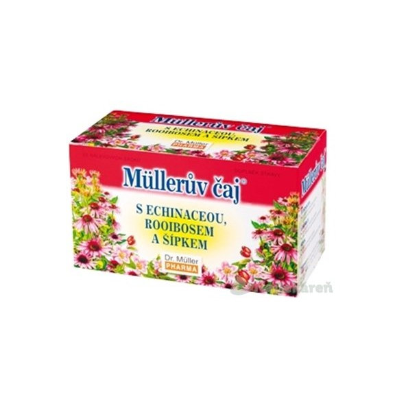 Müllerov ČAJ s echinaceou, rooibosom a šípkami 20x1,5 g
