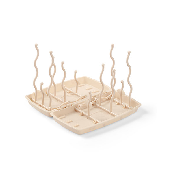 BABYONO Stojan na sušenie dojčenských fliaš a cumlíkov béžový