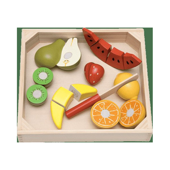 WOODY Krájení na prkénku - ovoce s melounem
