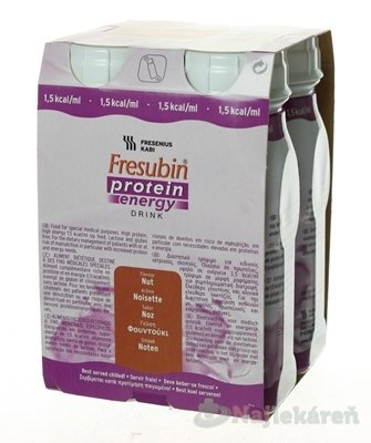 E-shop Fresubin Protein energy DRINK, príchuť oriešok, 4x200ml