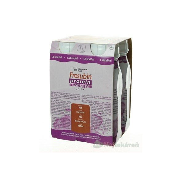 Fresubin Protein energy DRINK, príchuť oriešok, 4x200ml
