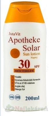 E-shop JutaVit Apotheke Solar Sun lotion 30 SPF, 200 ml mlieko