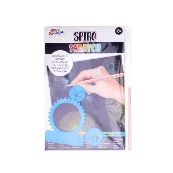 ALLTOYS Obrázky vyškrabávací so šablónou modré