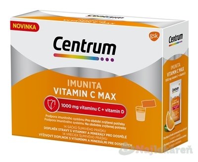 E-shop Centrum IMUNITA VITAMIN C MAX vrecká, pomarančová príchuť 14x7,1 g