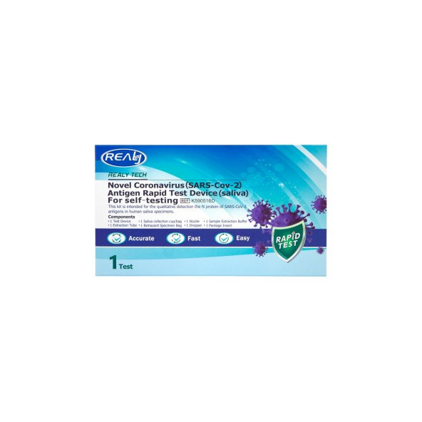 Rýchly antigénový test zo slín 1ks SARS-Cov-2 Real