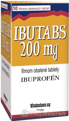 E-shop Ibutabs 200 mg na bolesť a horúčku 50 tabliet