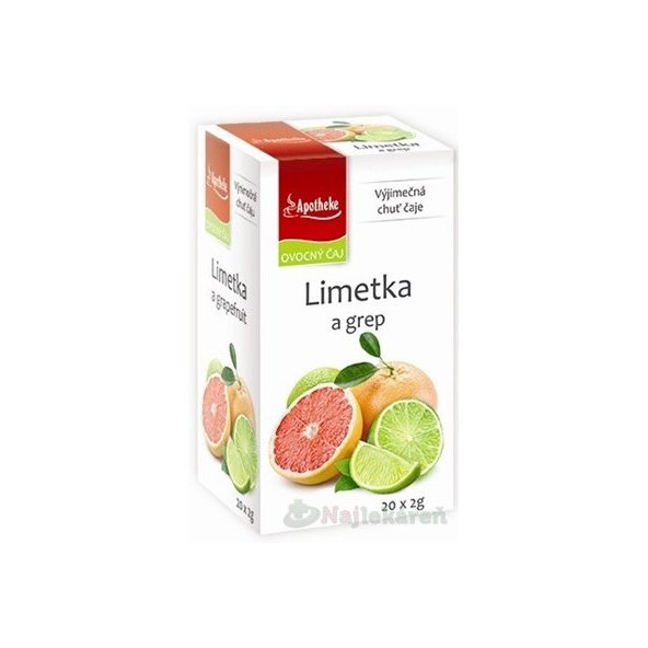 APOTHEKE PREMIER SELECTION ČAJ LIMETKA A GREP, 20x2 g