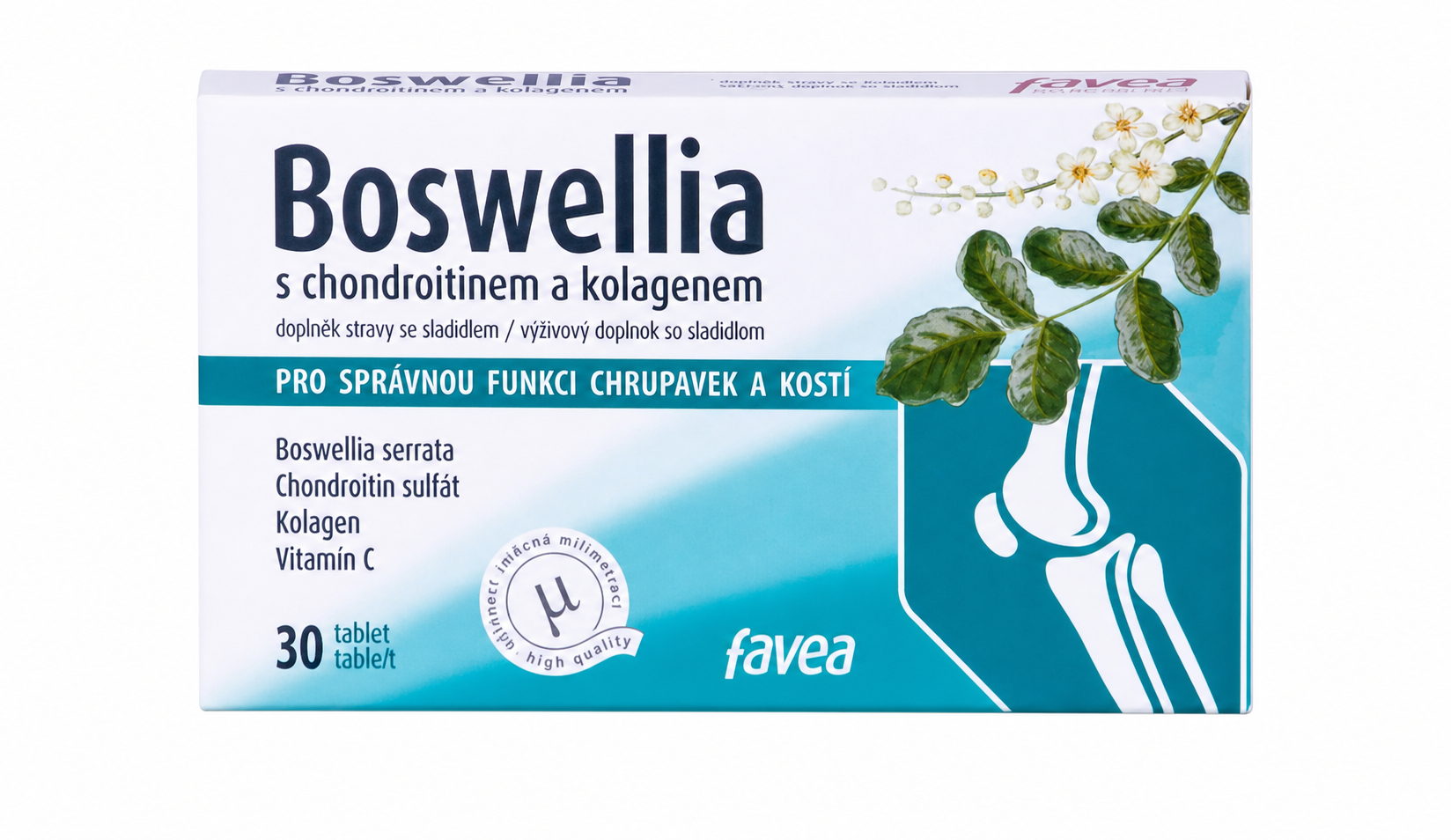Favea Boswellia s Kolagénom 30 tabliet